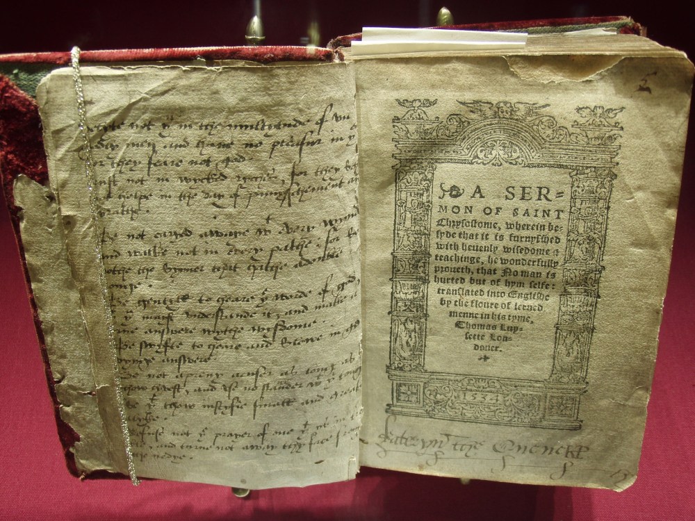 Livro de lamentações de Catarina Parr - © Debbie Fenton