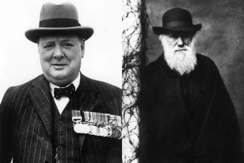 O líder de guerra Winston Churchill e Darwin, foram considerados abaixo da média.