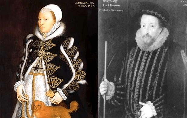 Catarina e Henrique Carey, primos de Elizabeth.