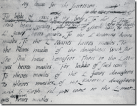 A sucessão do rei Eduardo VI, excluindo suas irmãs do trono inglês.