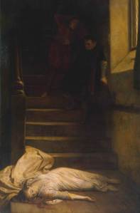 Amy Robsart exhibited 1877 by William Frederick Yeames 1835-1918