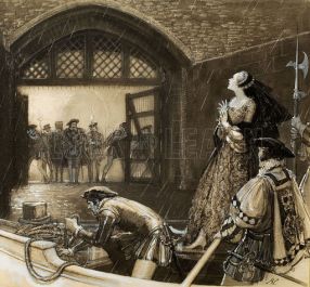 Ann Boleyn (?) arriving at the Tower